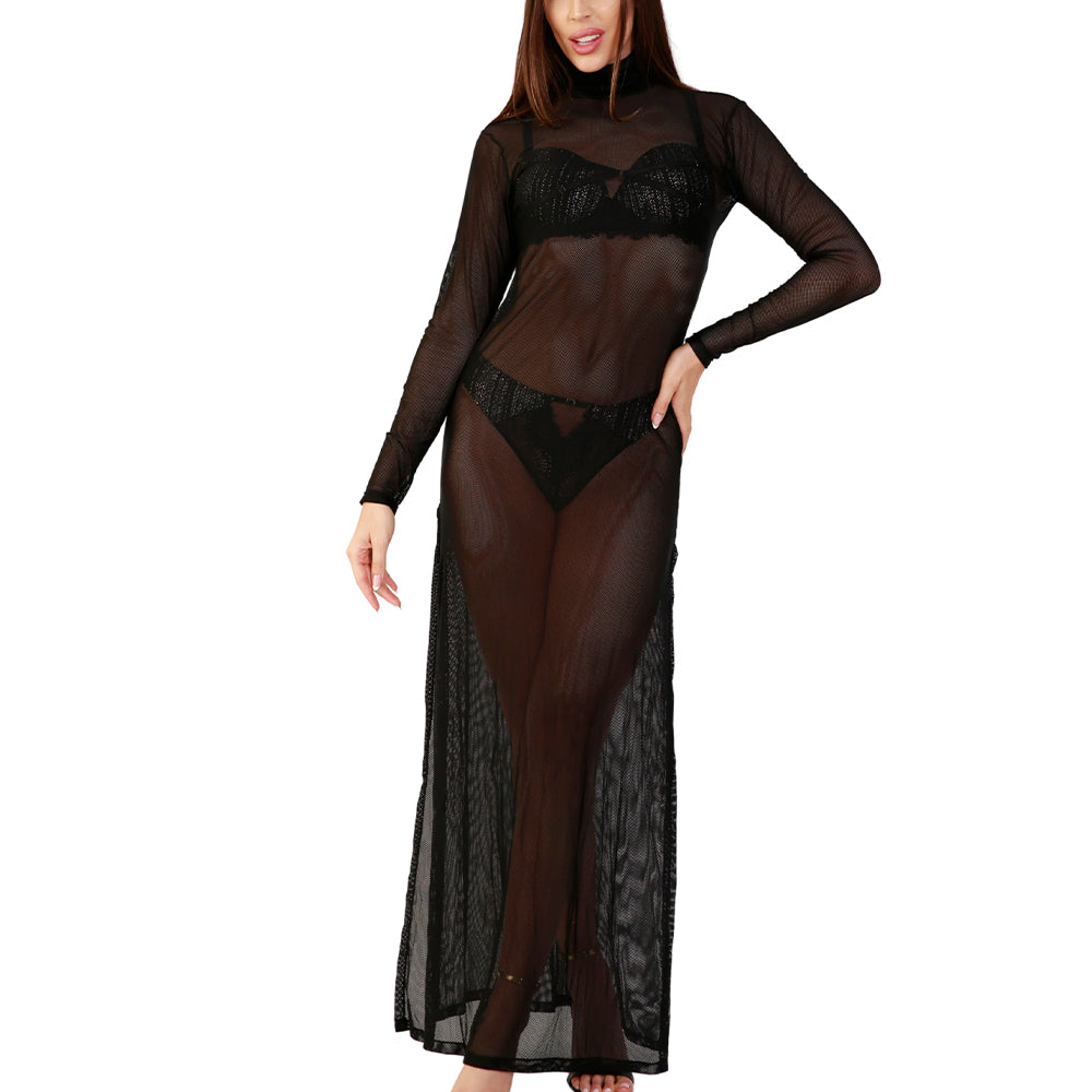 VESTIDO LARGO NEGRO 987